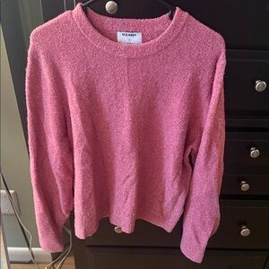 Old Navy Women's Rose Pink Crewneck Sweater